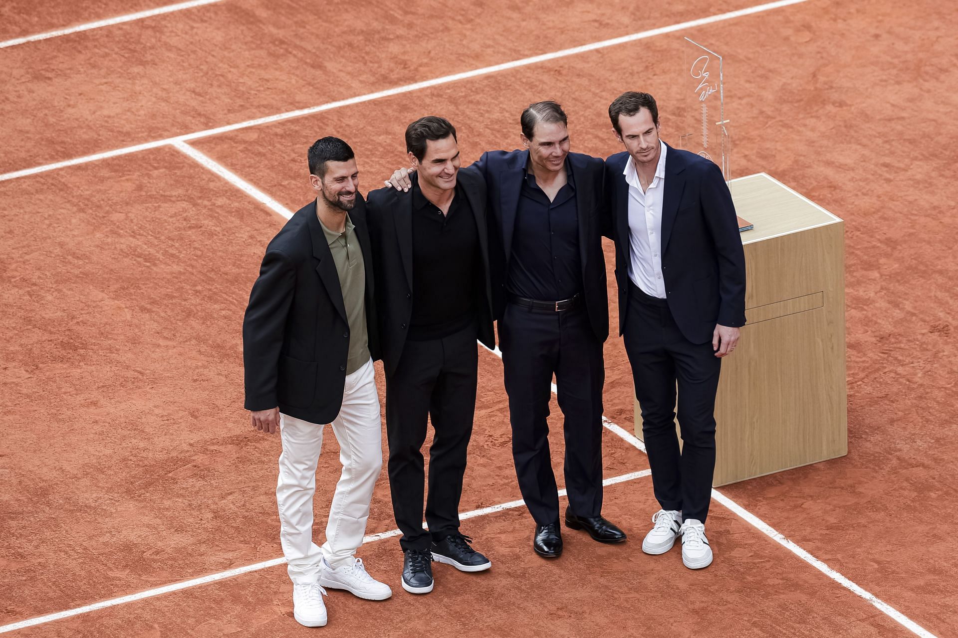 The 'Big Four' pictured at the 2025 French Open | Image Source: Getty